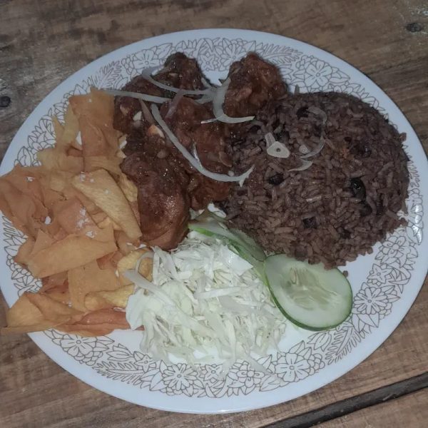 Masa de cerdo frita