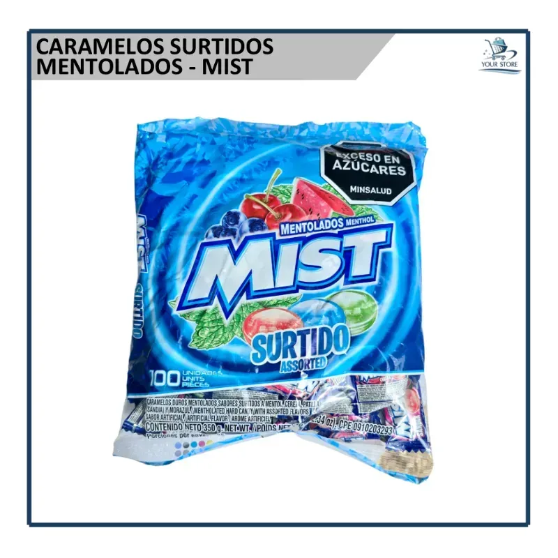 Caramelos Surtidos Mentolados - Mist (350g)