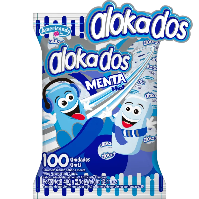 Caramelos alocados menta