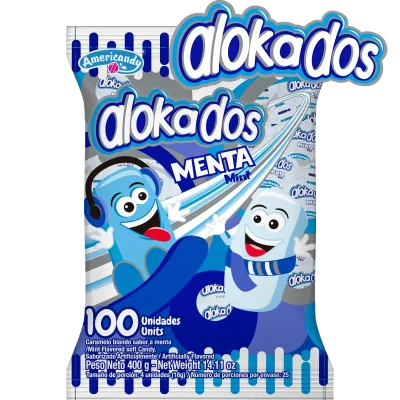 Caramelos alocados menta