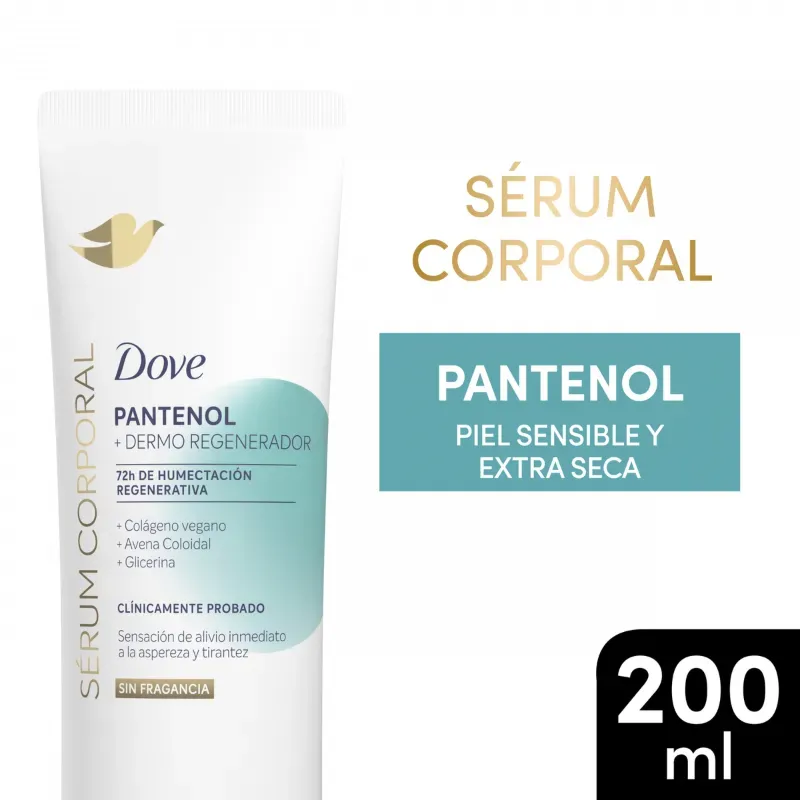 CREMA CORPORAL DOVE SER CORP EX ASP PANTENOL 12X200ML, C/12 UDS 7000382 PRECIO 3.62