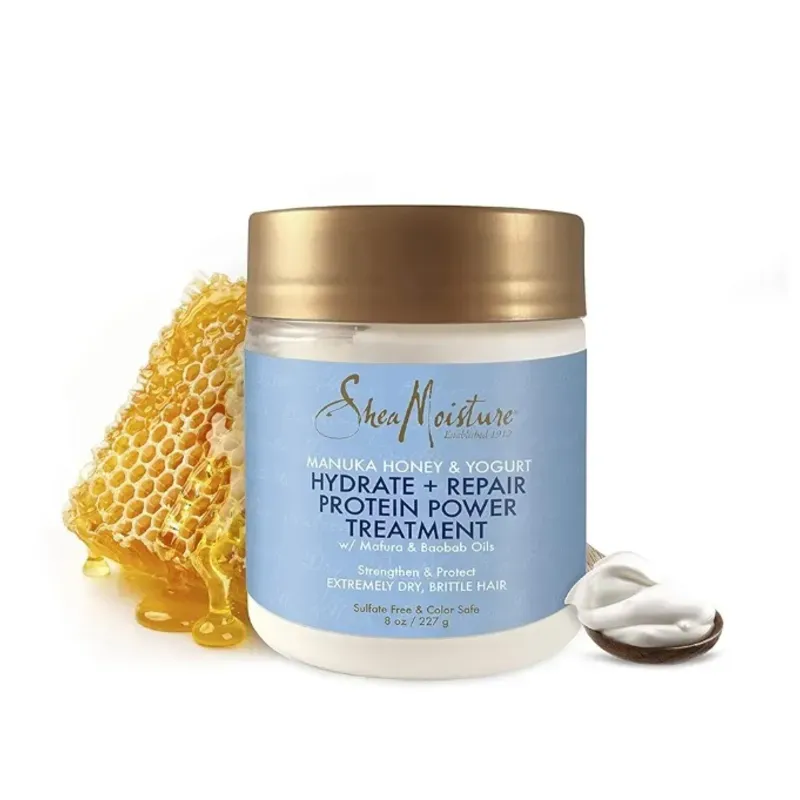 Tratamiento capilar con miel de manuka y yogur Shea Mousture
