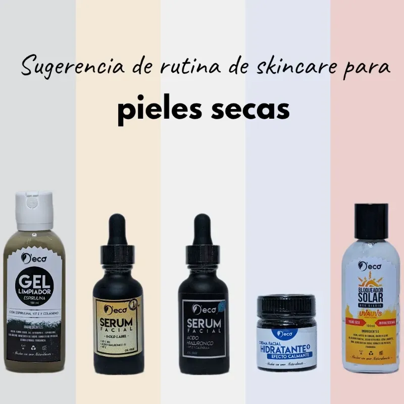 Rutina facial para piel seca