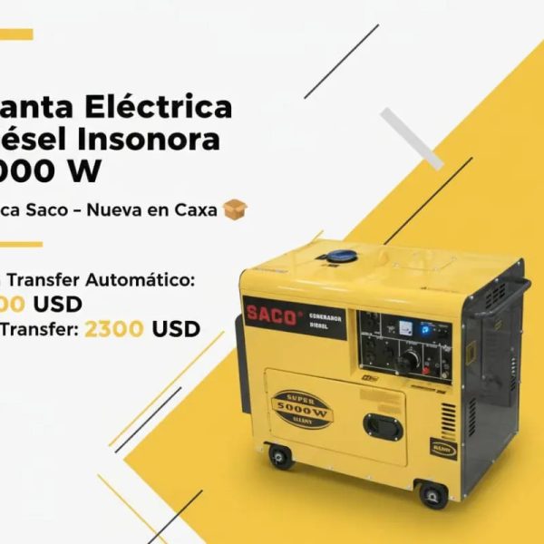 Saco 5 KW Diesel Insonora