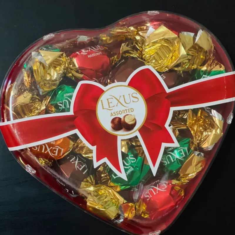 Corazón pequeño de bombones