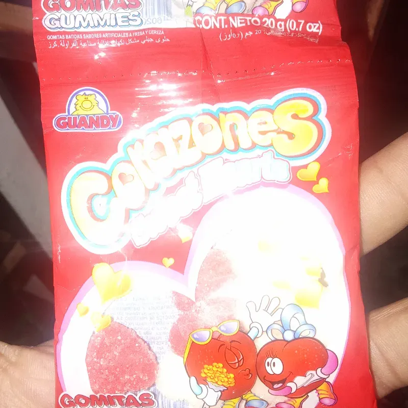 Gomitas de corazones