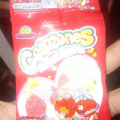 Gomitas de corazones