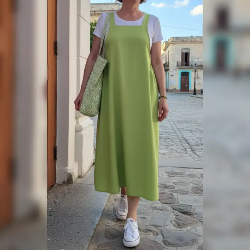 Vestido/Jumper de tirantes anchos