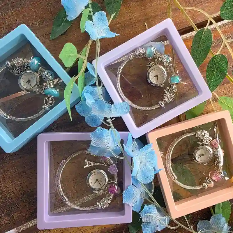 Pulseras imitación Pandora con reloj