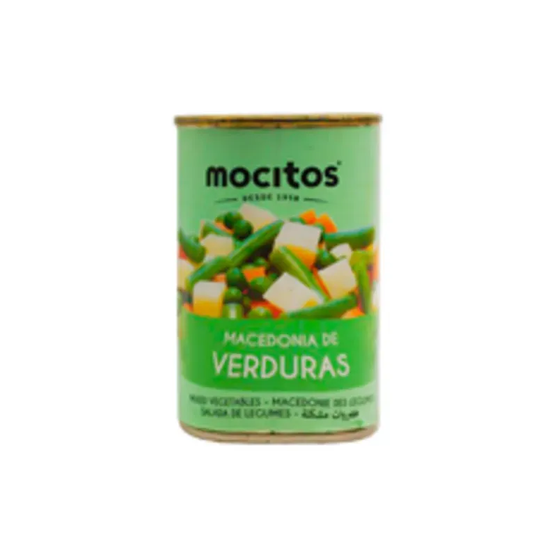 Macedonia de verduras MOCITOS (papa,zanahoria, guisante, judías verdes)