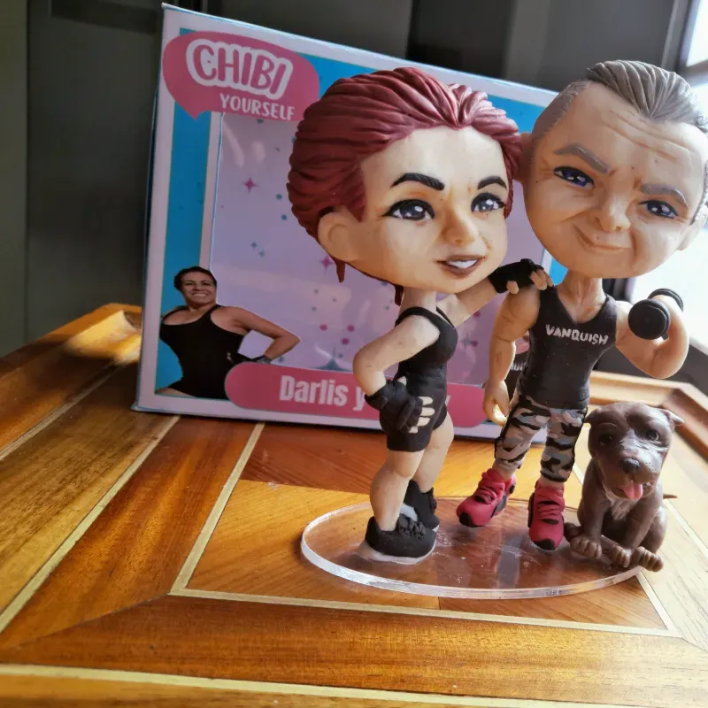 Chibi pareja Fitness