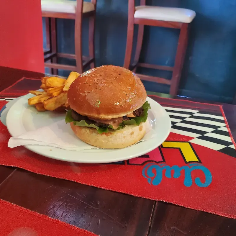 Hamburguesa con jamón
