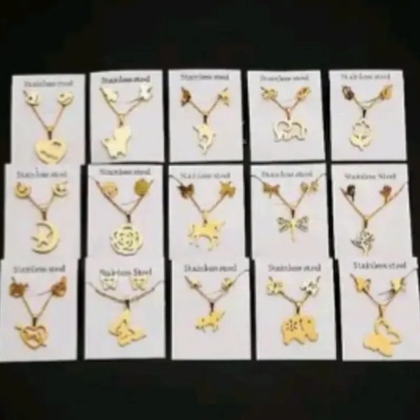 Set cadena con aretes
