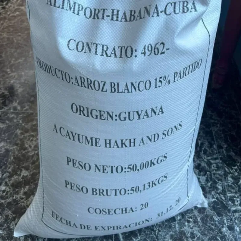 Sacos de arroz Guyanes