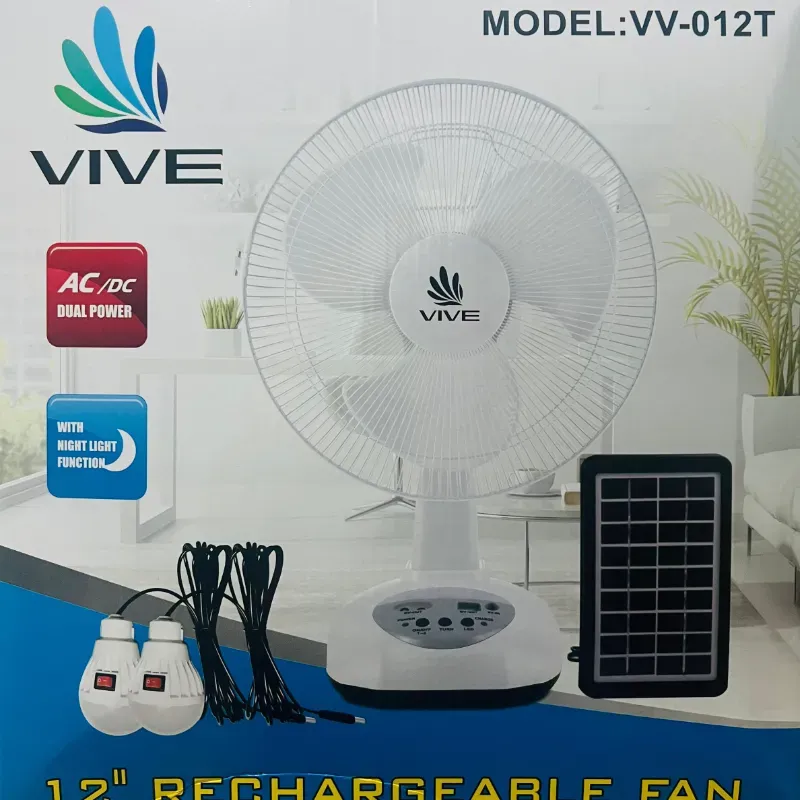 Ventilador  de mesa recargable