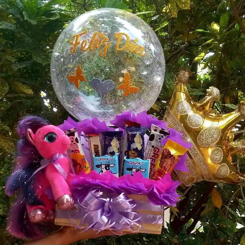 Combinación peluche y chuches