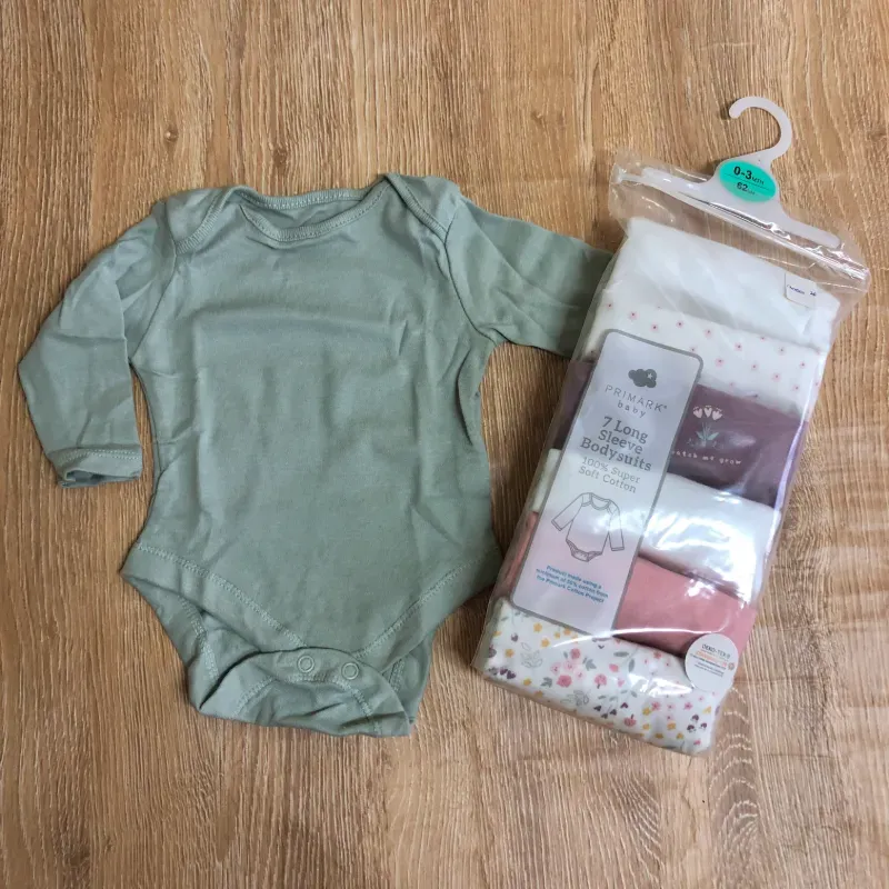 Pack de 7 bodys de mangas largas