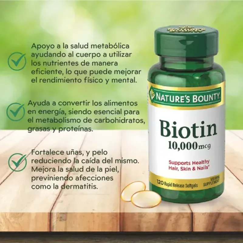 Biotin 120cap 10000mcg