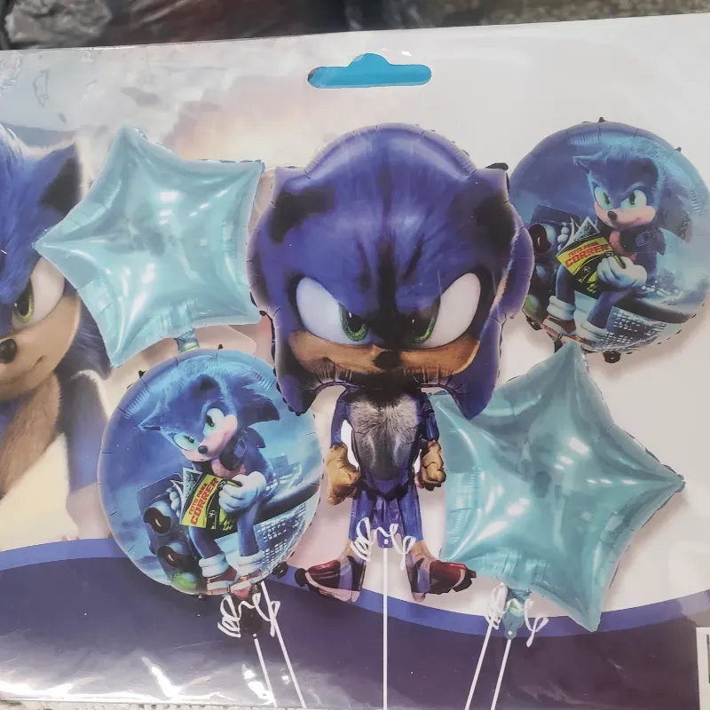 Set de globos Sonic