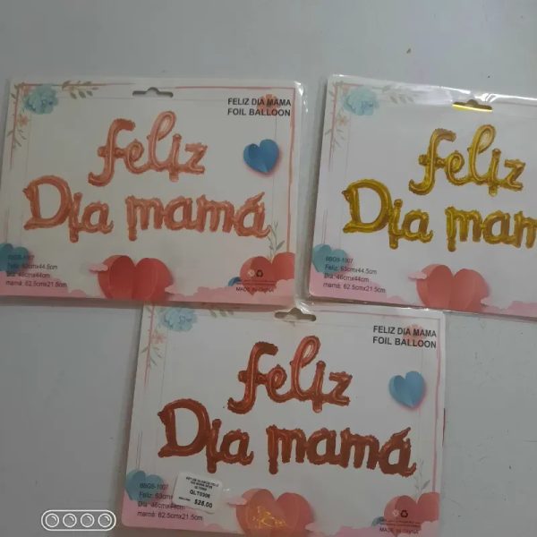 cartel inflable Feliz Dia Mama