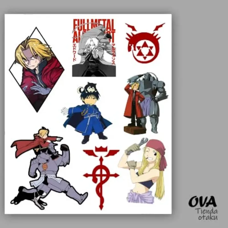 ⌚ Pack de stickers Fullmetal Alchemist