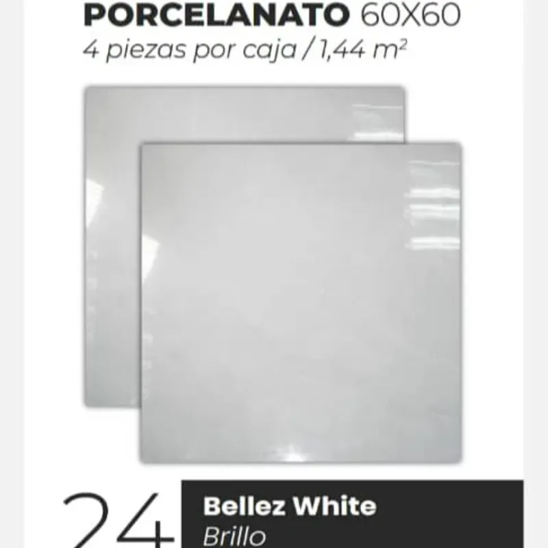 Losas Porcelanato Brillo Bellez White