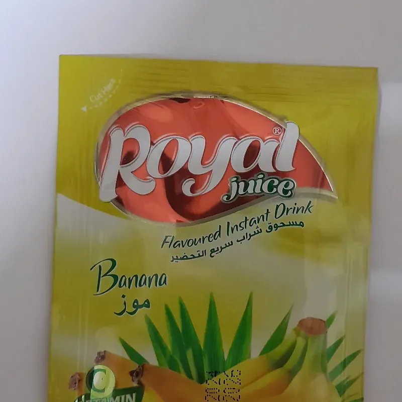 Refresco en polvo rinde 2L Sabor plátano 