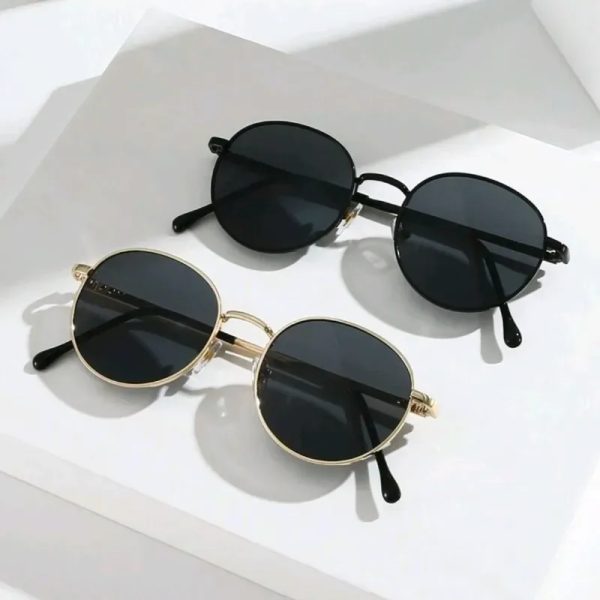  Gafas de metal onda retro