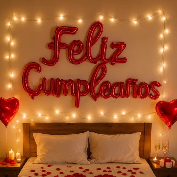 Globos metalicos (Feliz Cumpleaños)