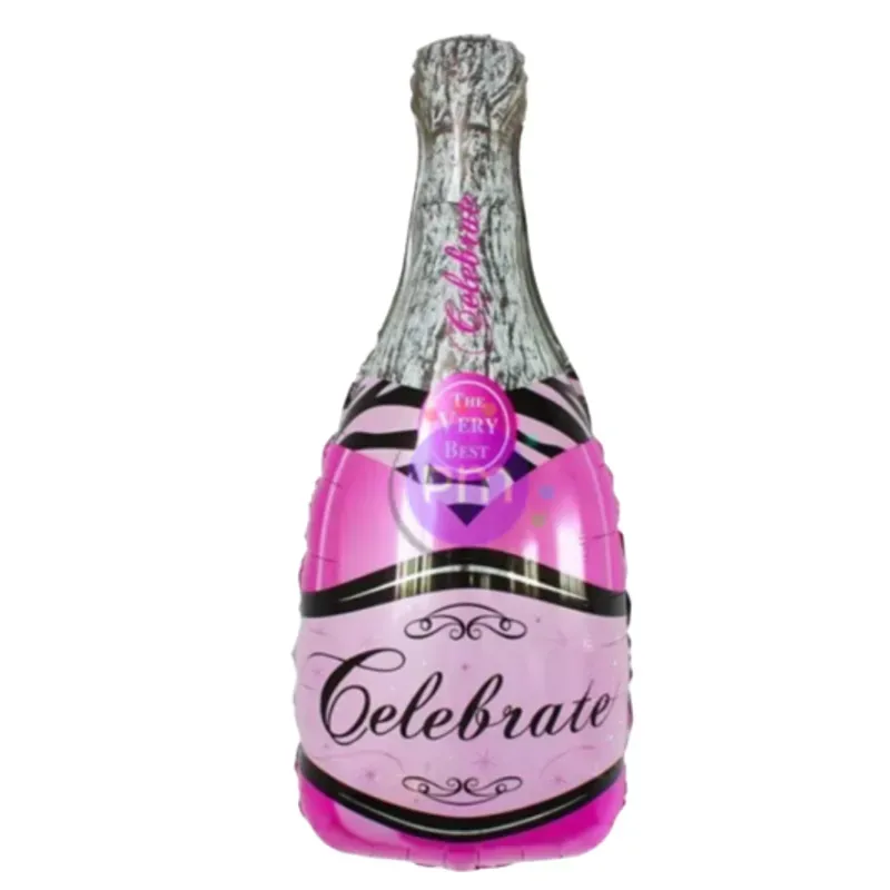 Globo Botella Champagne Rosa