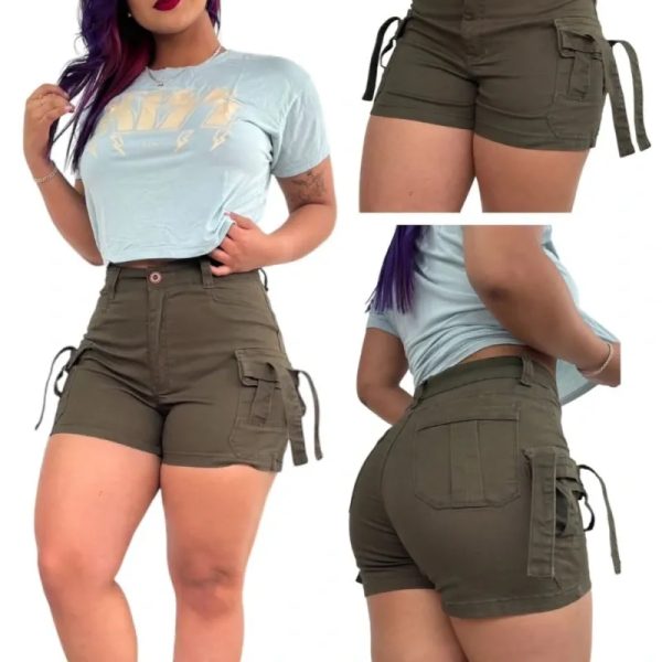 Short estilo cargo