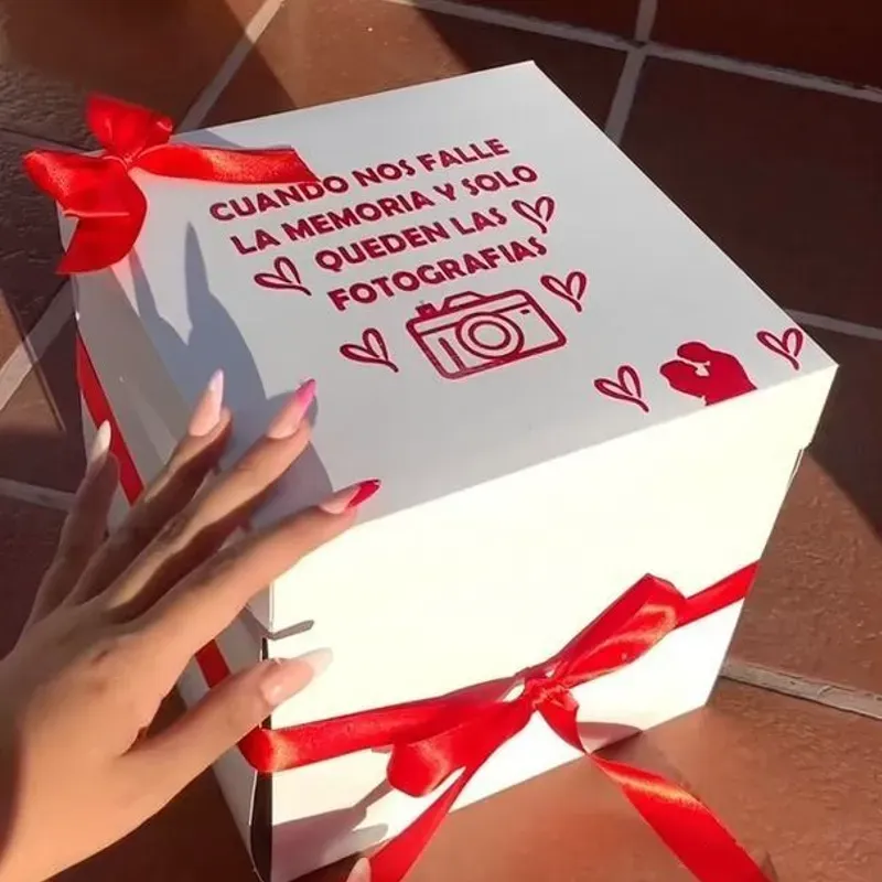 Caja sorpresas con fotografías