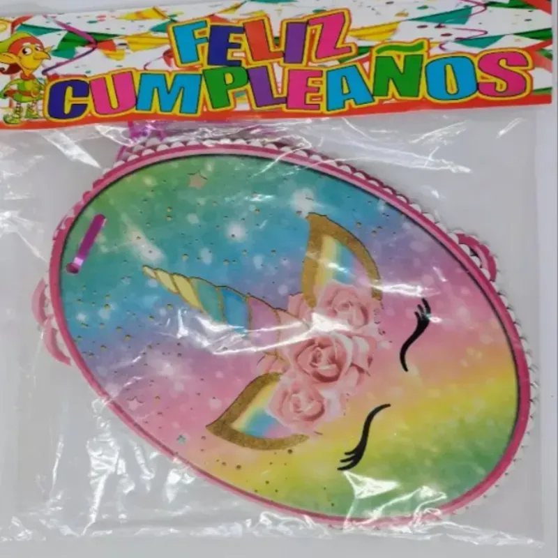 Cartel Felicidades Unicornio