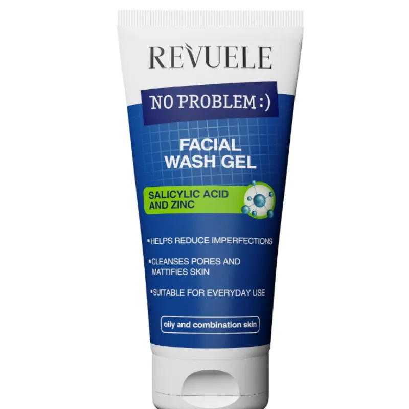 Limpiador facial con ácido salicílico y zinc.