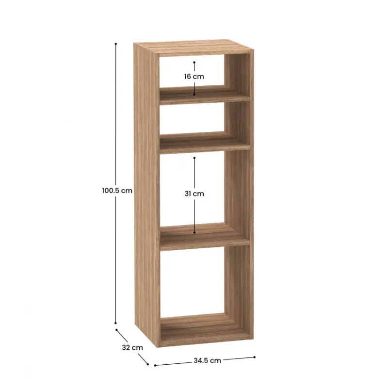 Estantería de 4 Niveles SpaceQub