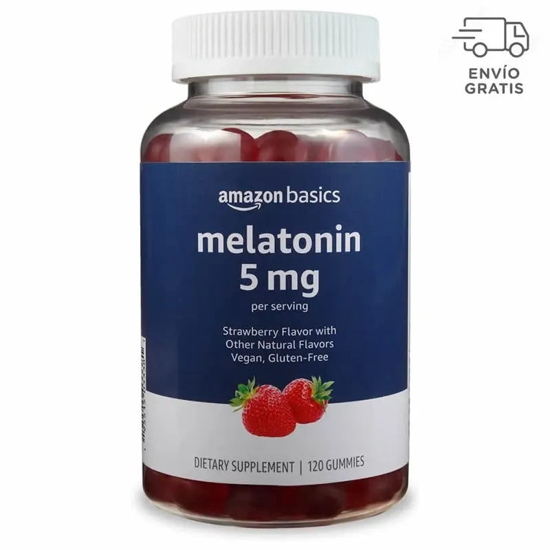 Amazon Basics Melatonina, 5 mg, 120 unidades