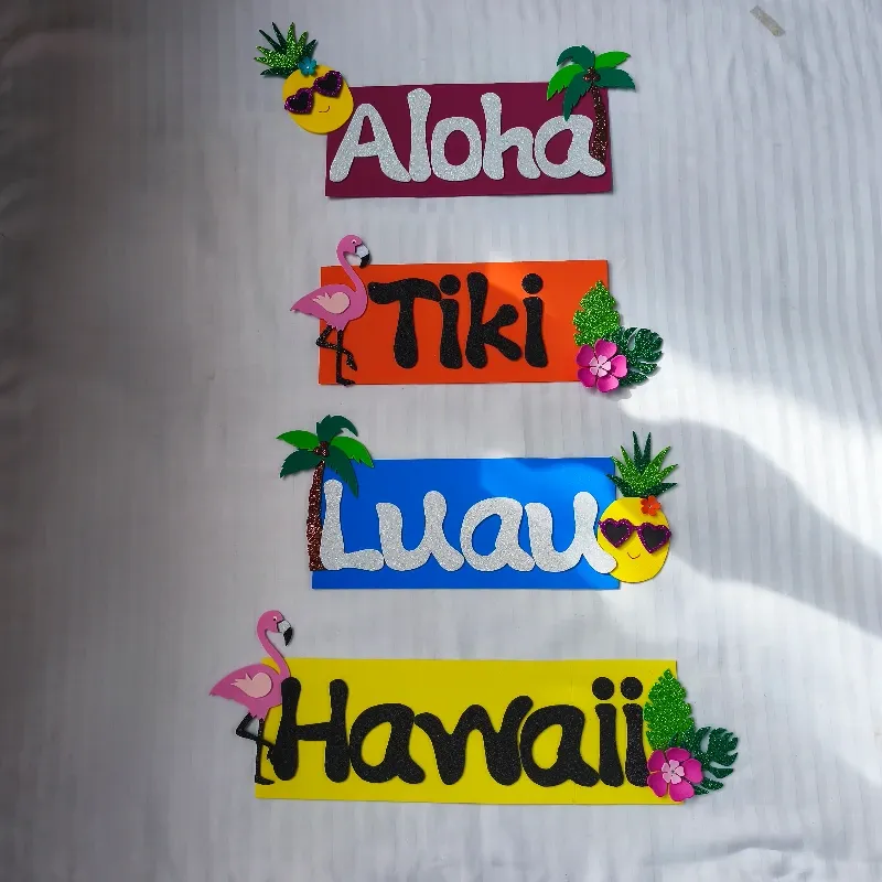 Cartel de bienvenida (Tropical)