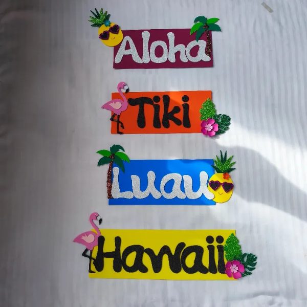 Cartel de bienvenida (Tropical)