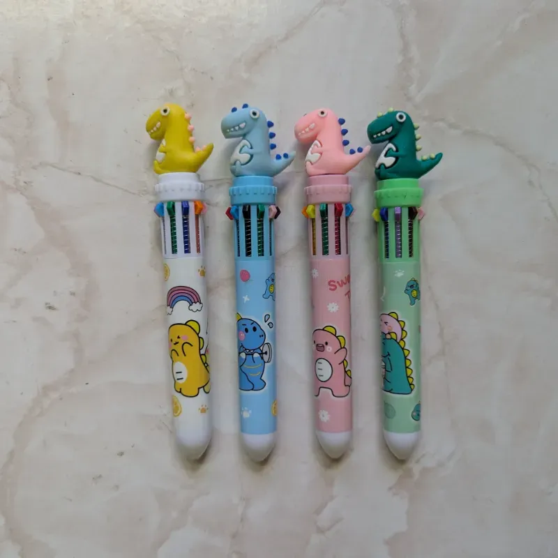 Lapiceros de 10 colores (Dinosaurio)