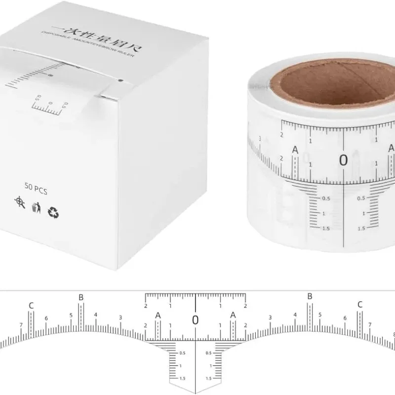 Regla de Cejas - Rollo (50 pzas)