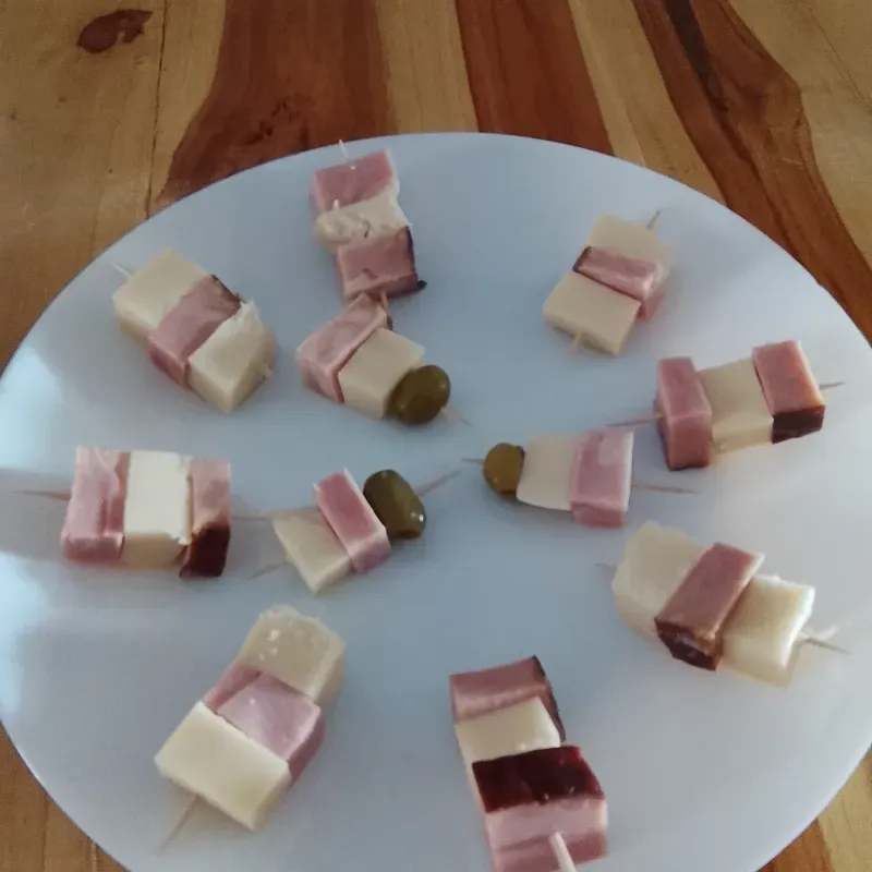 Entremés de jamón y queso
