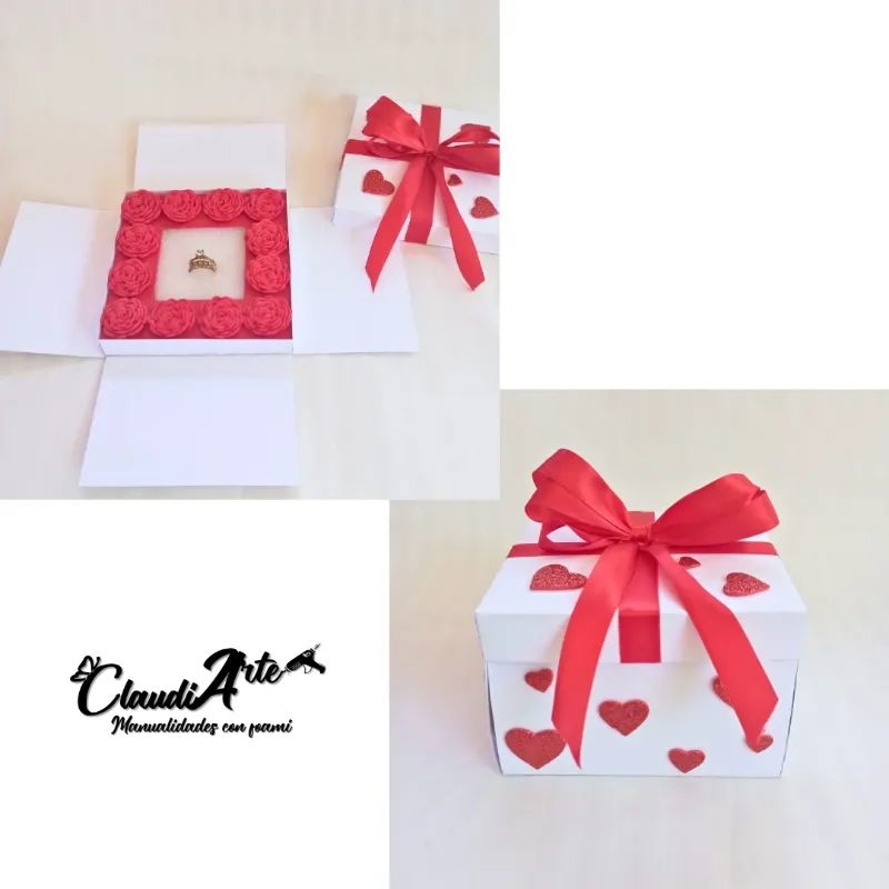 Caja para anillos de compromiso