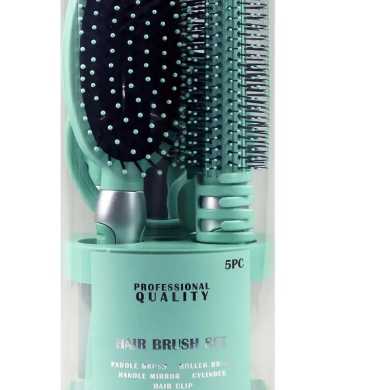 Juego de 5 Cepillos para el Cabello, Adultos y Adolescentes, Tiffany Blue