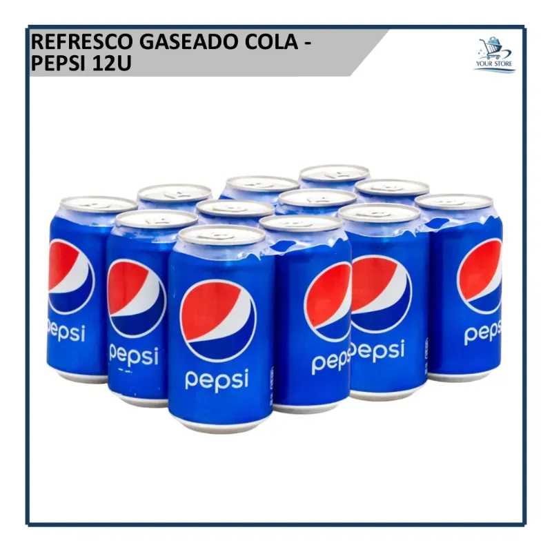 Refresco Gaseado Cola - Pepsi 300ml (12u)