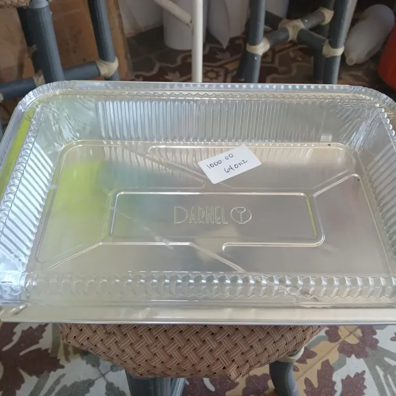 Bandeja de aluminio 64 onz