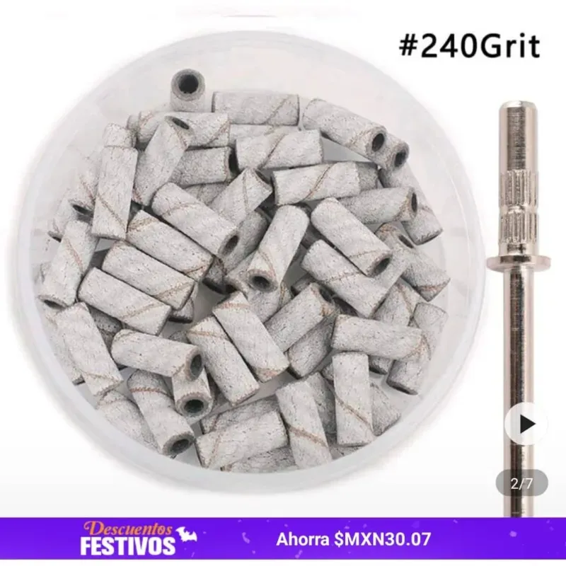 Lija tipo barrilito Caja #240