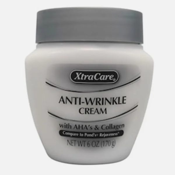Crema facial con ácido glicólico y colágeno.
