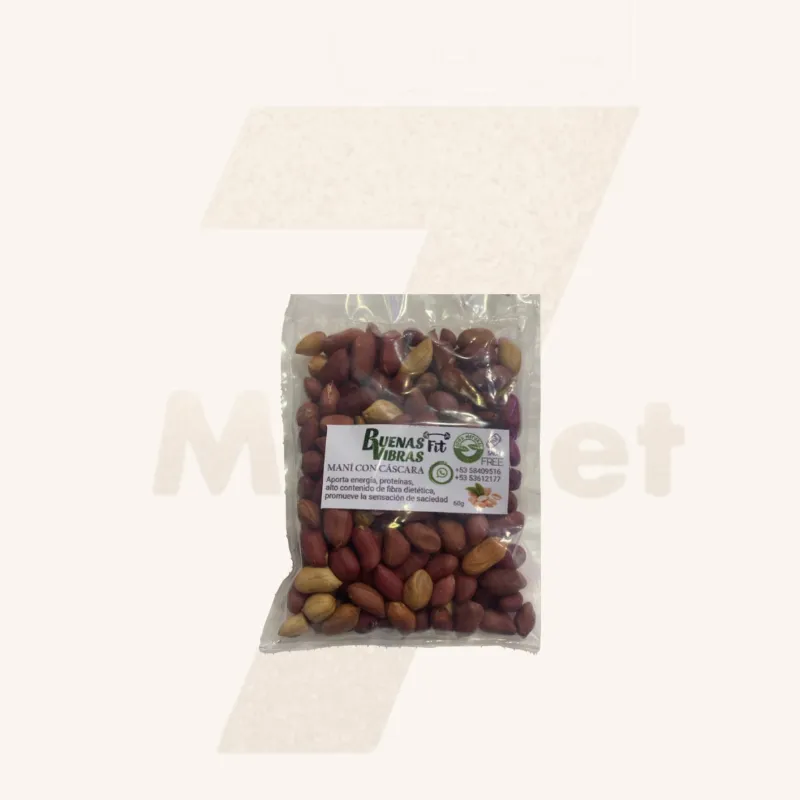 Paquete de maní con cáscara 120g