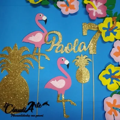Cake topper (Tropical)