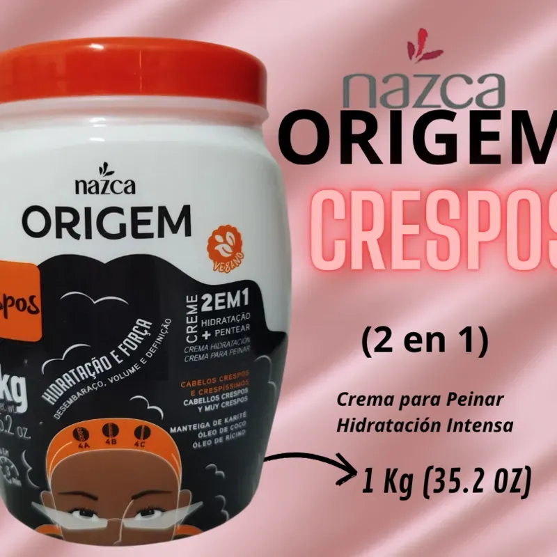 Crema de Peinar "Nazca ORIGEM" Crespos